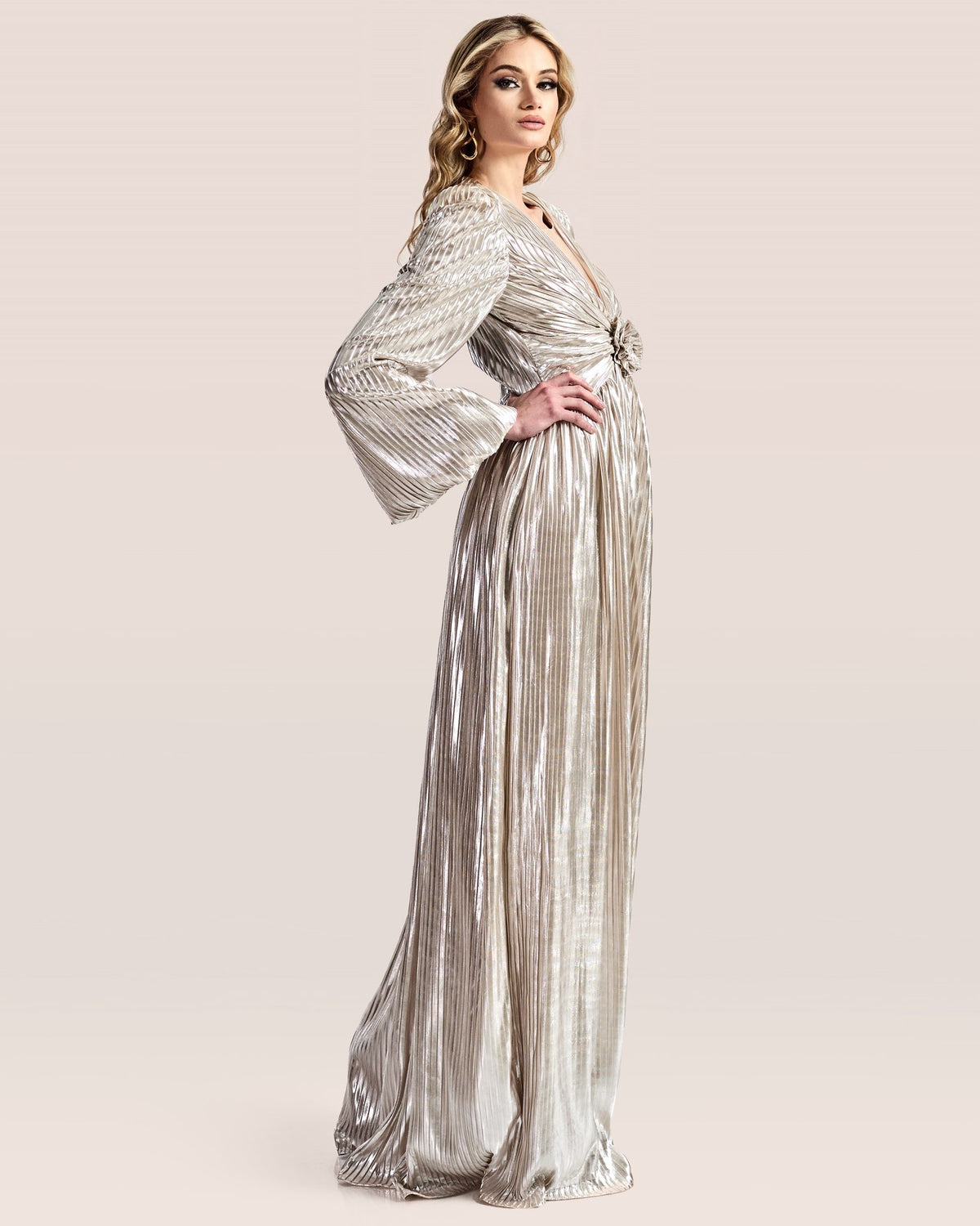 Celestial Pleated Gown