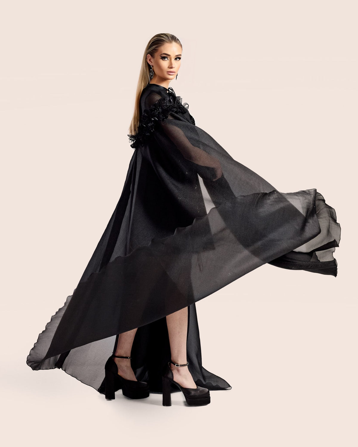 Eclipse Velvet Tassel Gown