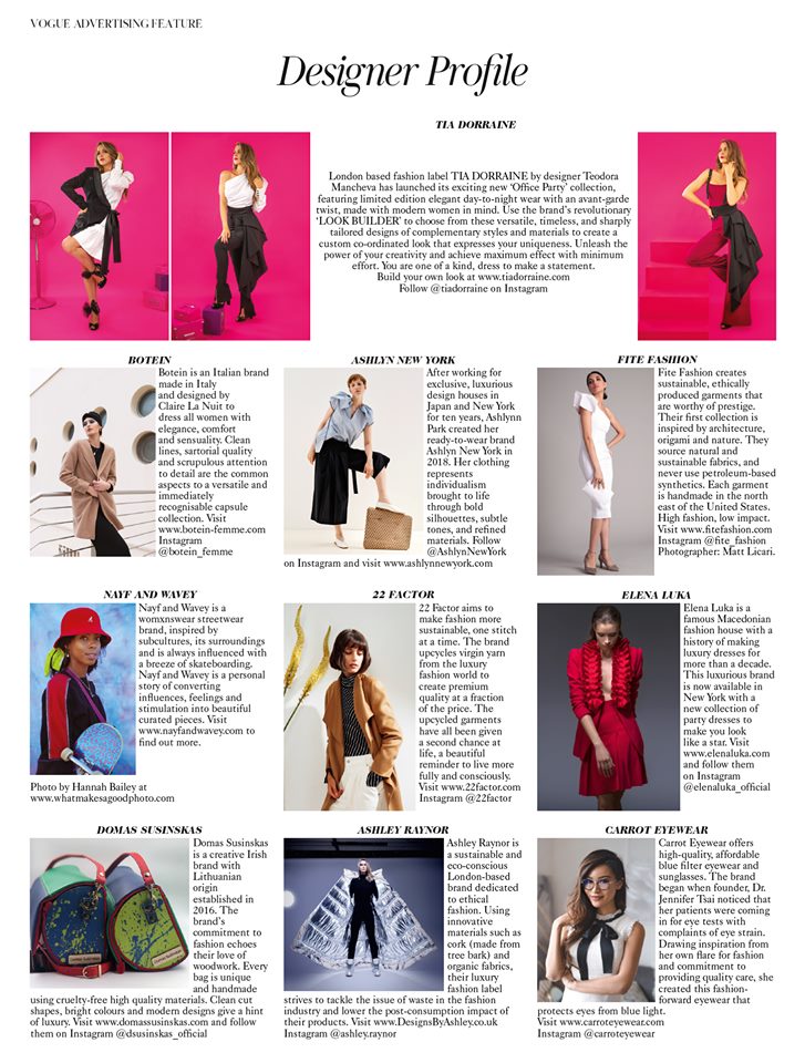 Exclusive: Elena Luka in British Vogue!