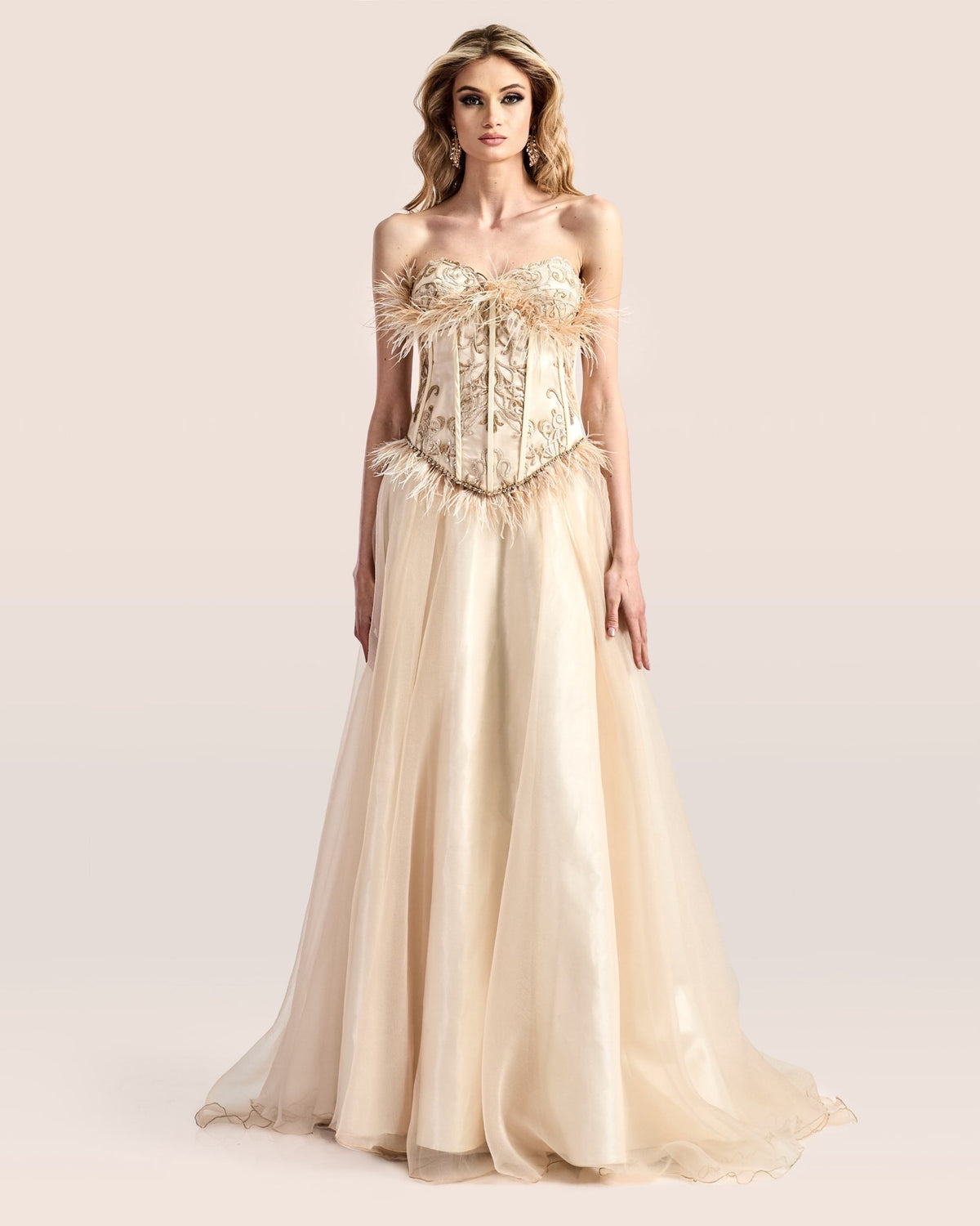 Golden Heirloom Corset Gown