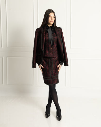 Refined Brocade Three Piece Set