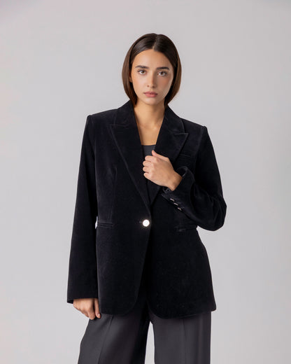 Karvyn Velvet Tailored Blazer
