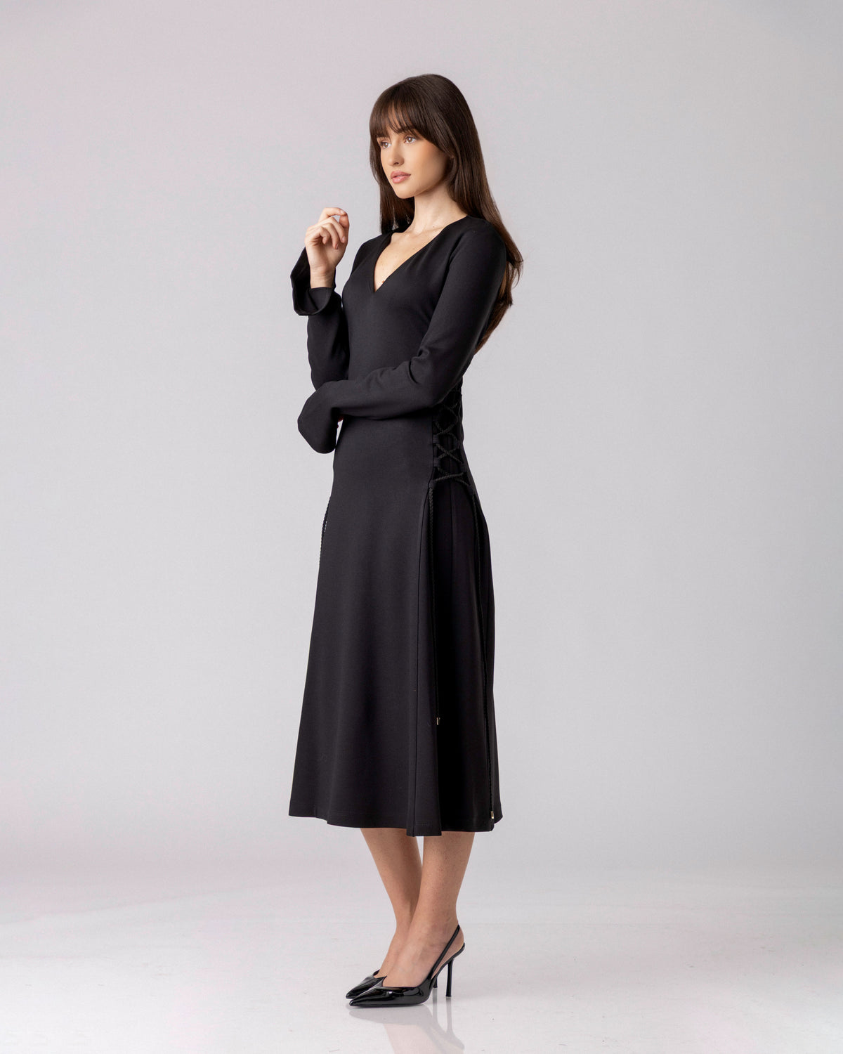 Lyrath Lace-Side Midi Dress