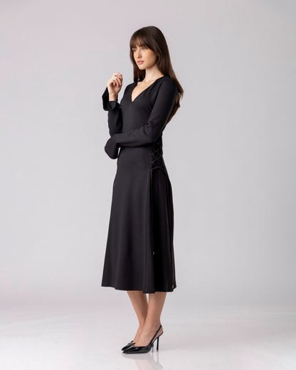 Lyrath Lace-Side Midi Dress