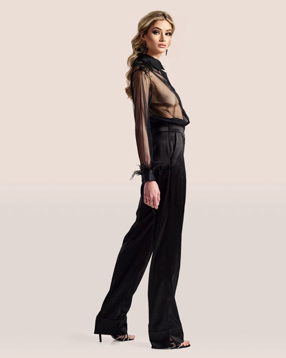 Noir Sheer Blouse