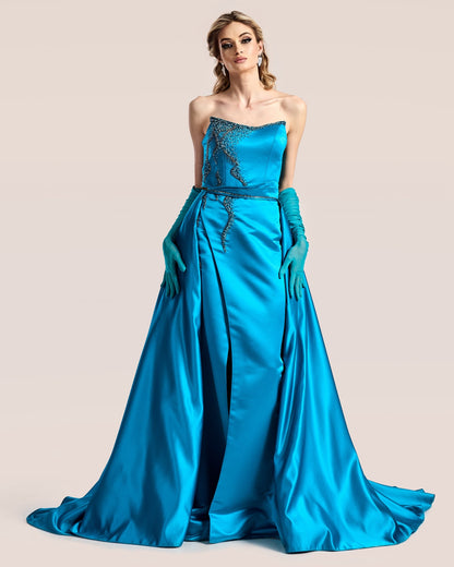 Azure Elegance Gown