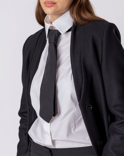 Noir Command Wrap Coat