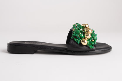 EMERALD GREEN Slippers