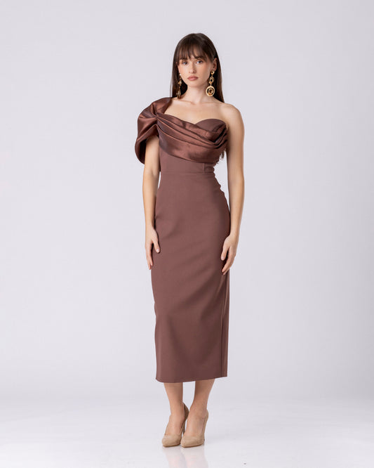 Bronze Sculpted Elegance Midi