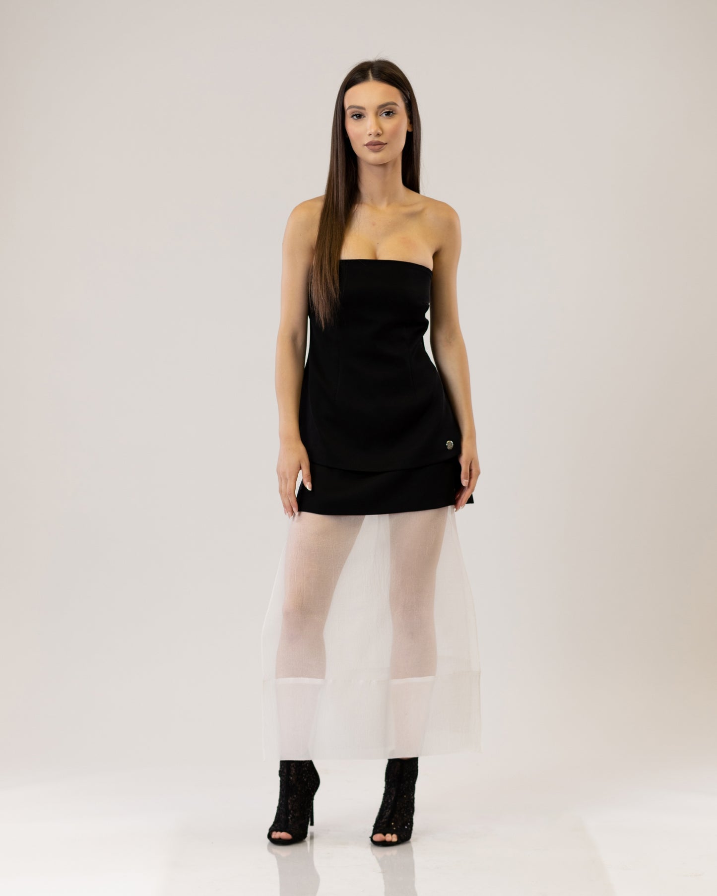 Obsidian Veil Corset & Skirt Set