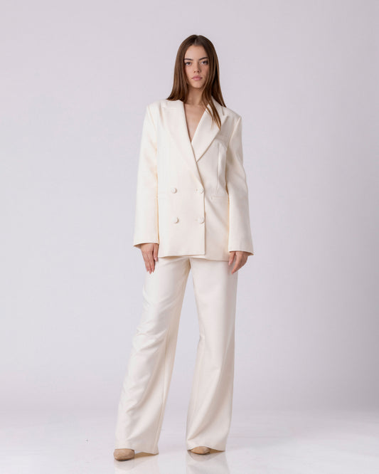 The Ivory Lace-Back Power Ensemble