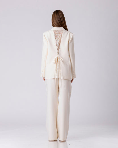 The Ivory Lace-Back Power Ensemble