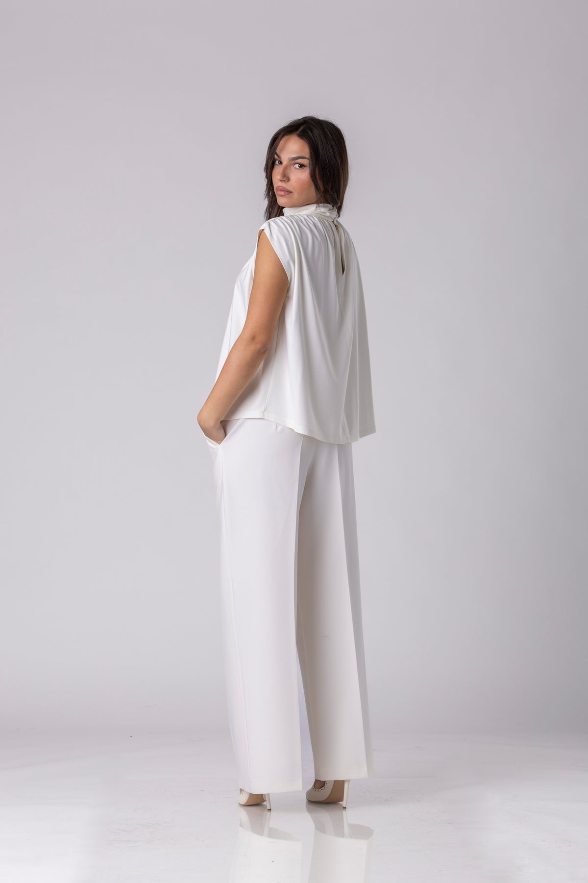 Elion High-Neck Blouse