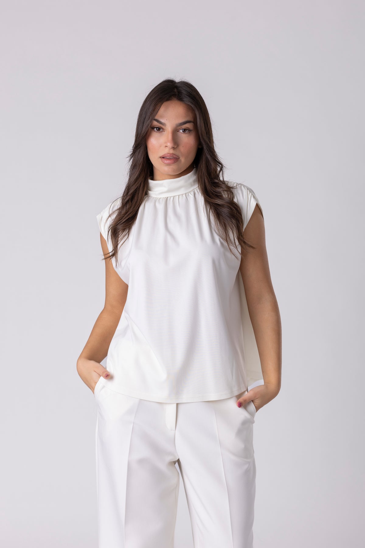 Elion High-Neck Blouse