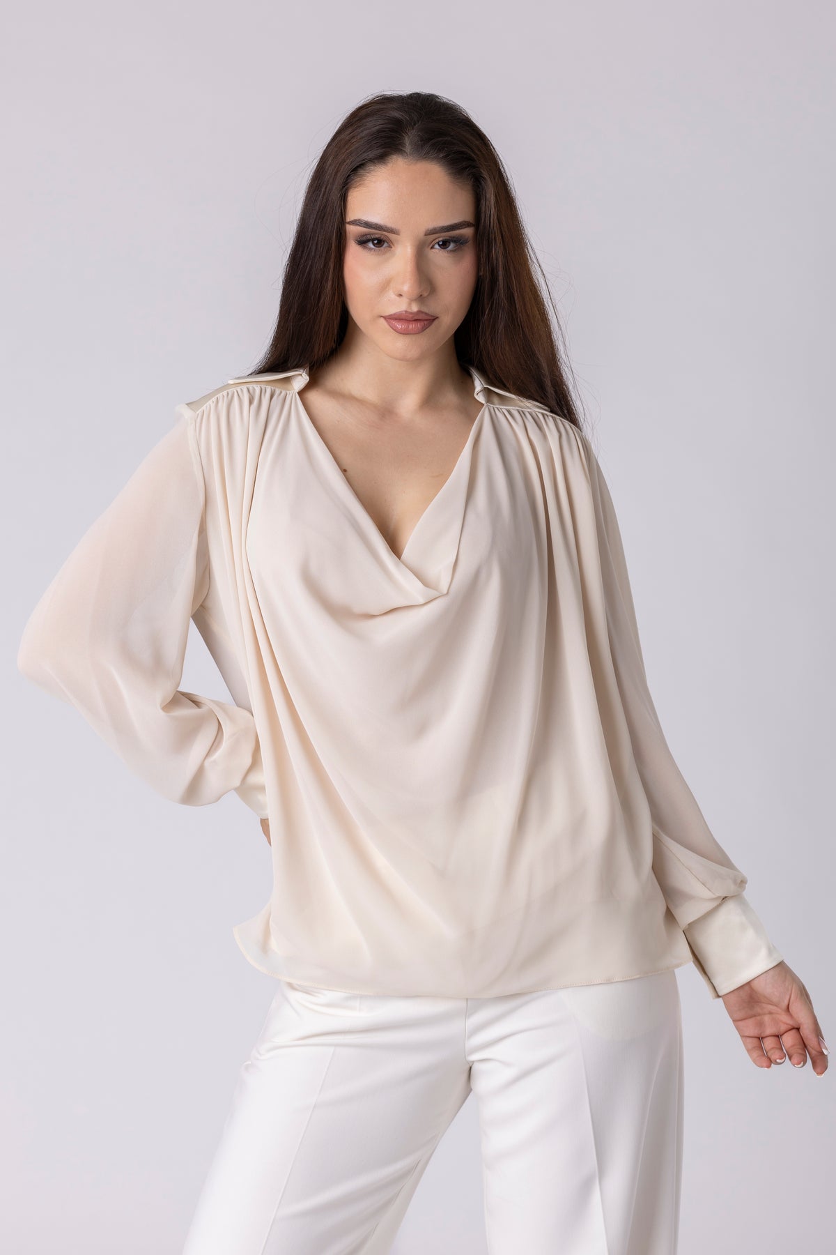 Averin Drape Blouse