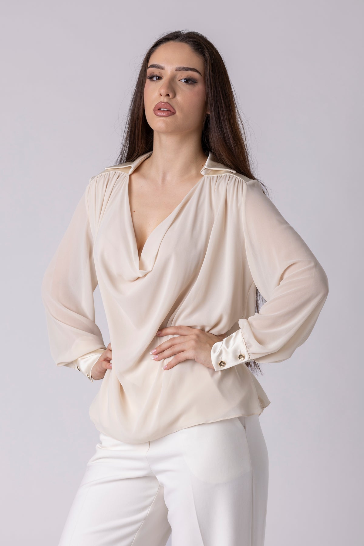 Averin Drape Blouse