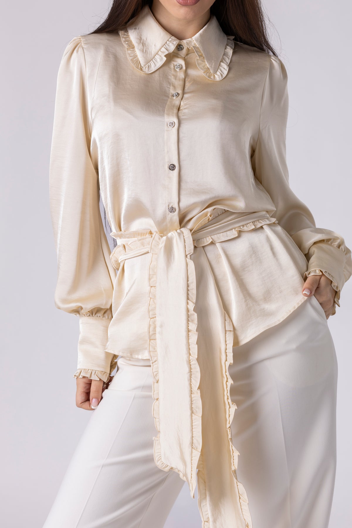 Edria Satin Blouse