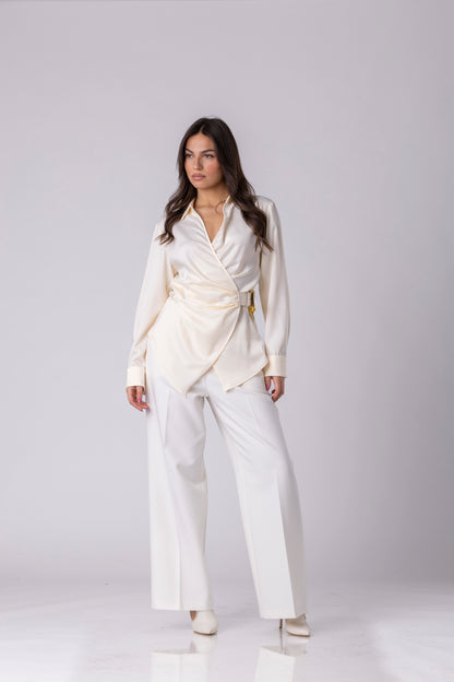 Serenne Wrap Blouse