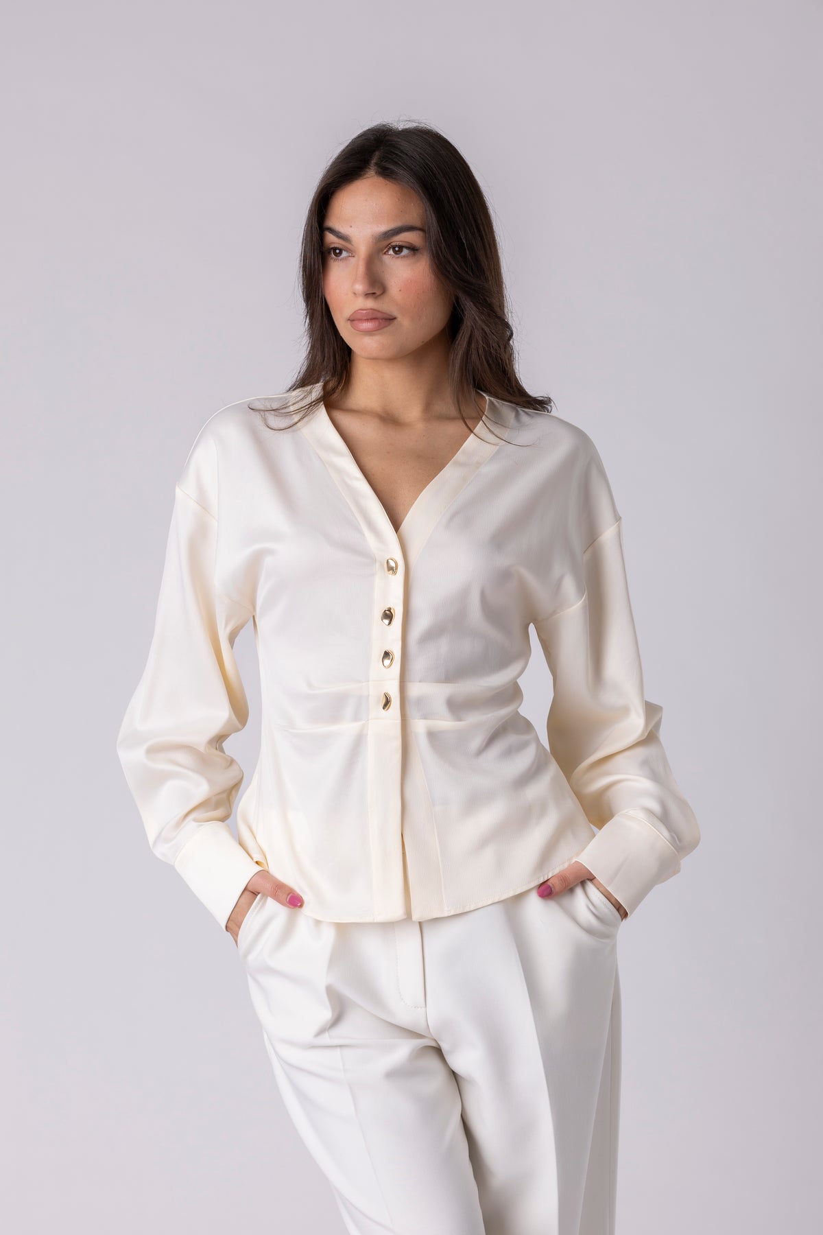 Avelin Buttoned Blouse