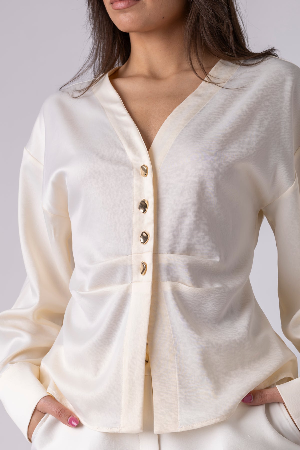 Avelin Buttoned Blouse