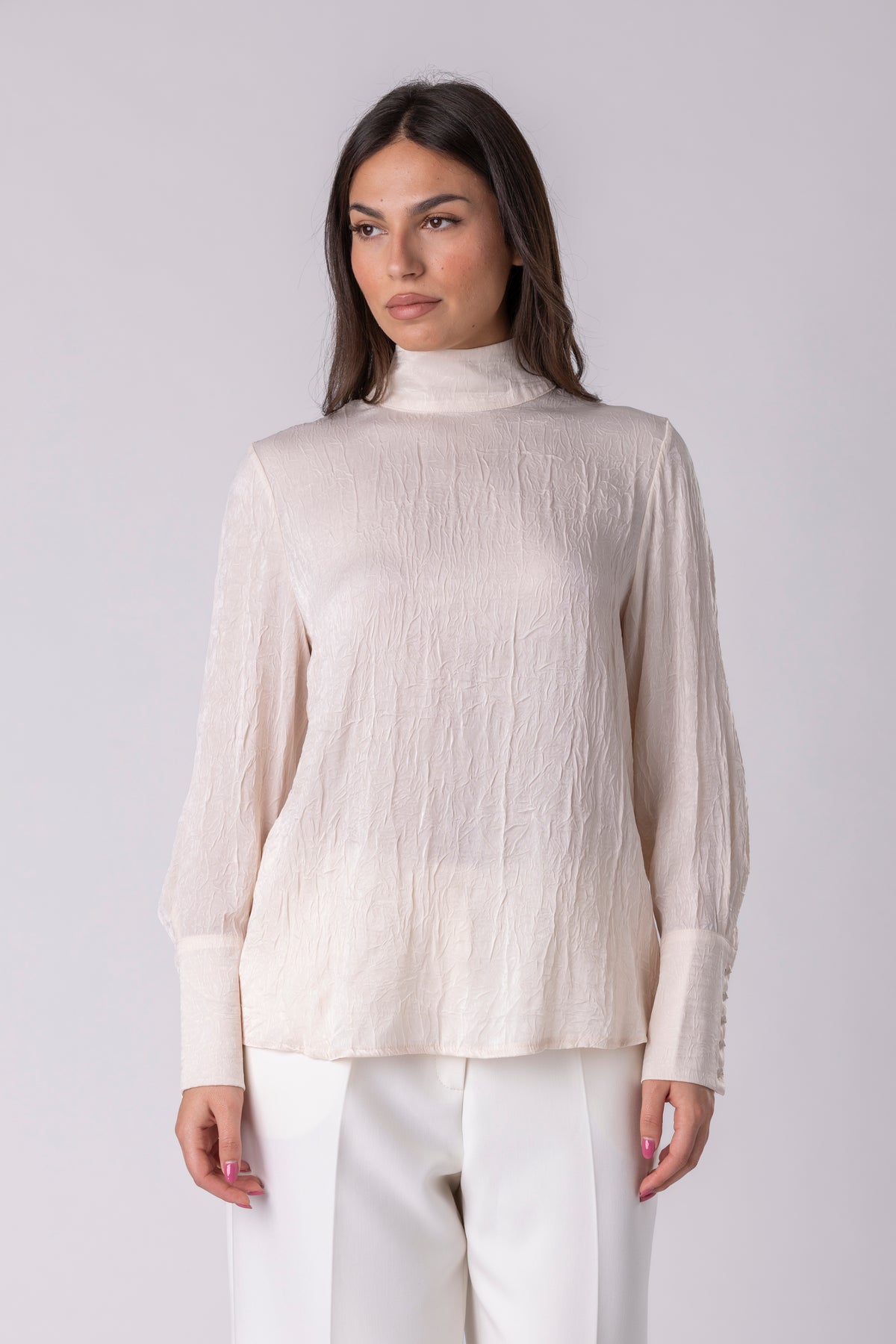 Blanca Bow Textured Blouse