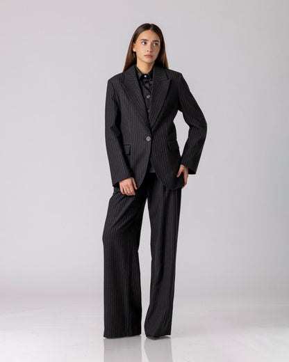 Virenth Pinstripe Tailored Blazer