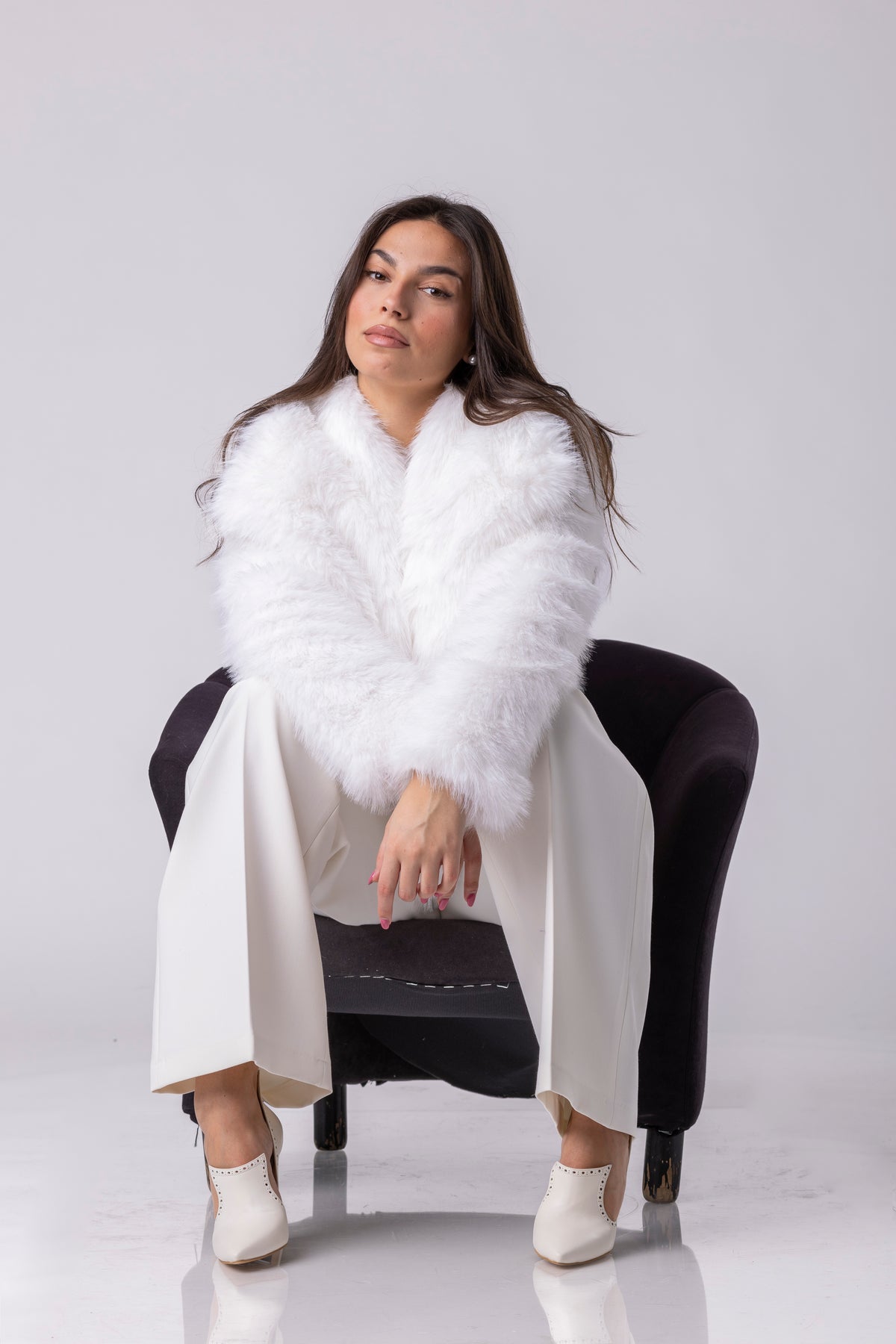 Sana Short Faux-Fur Coat