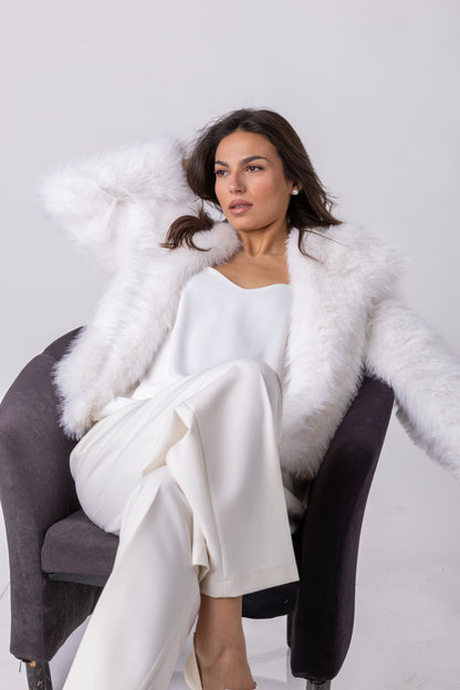 Sana Short Faux-Fur Coat