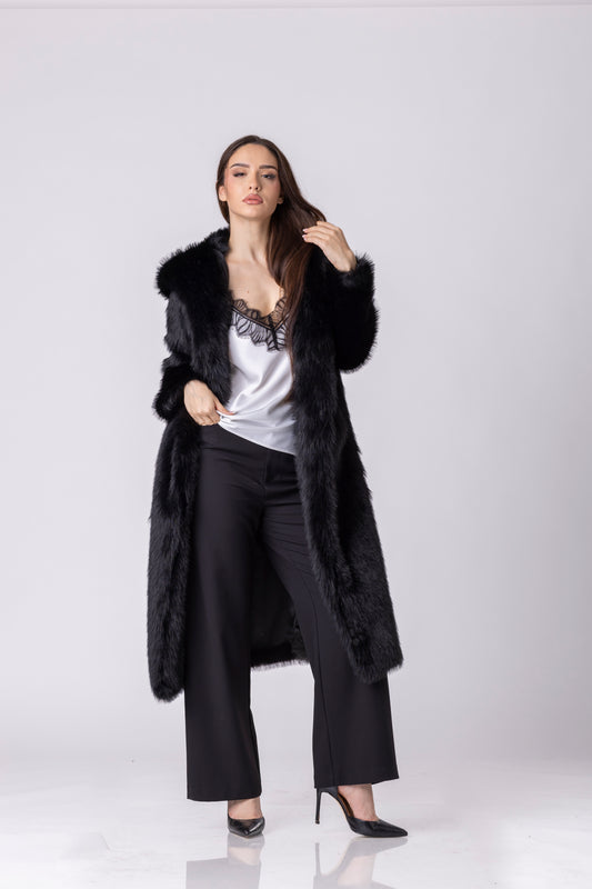 Noirelle Faux Fur Coat