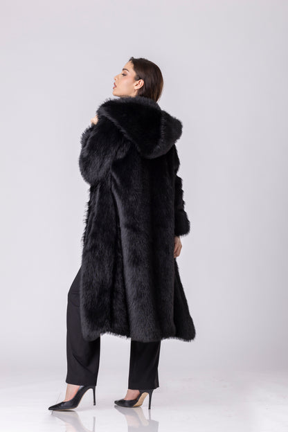 Noirelle Faux Fur Coat