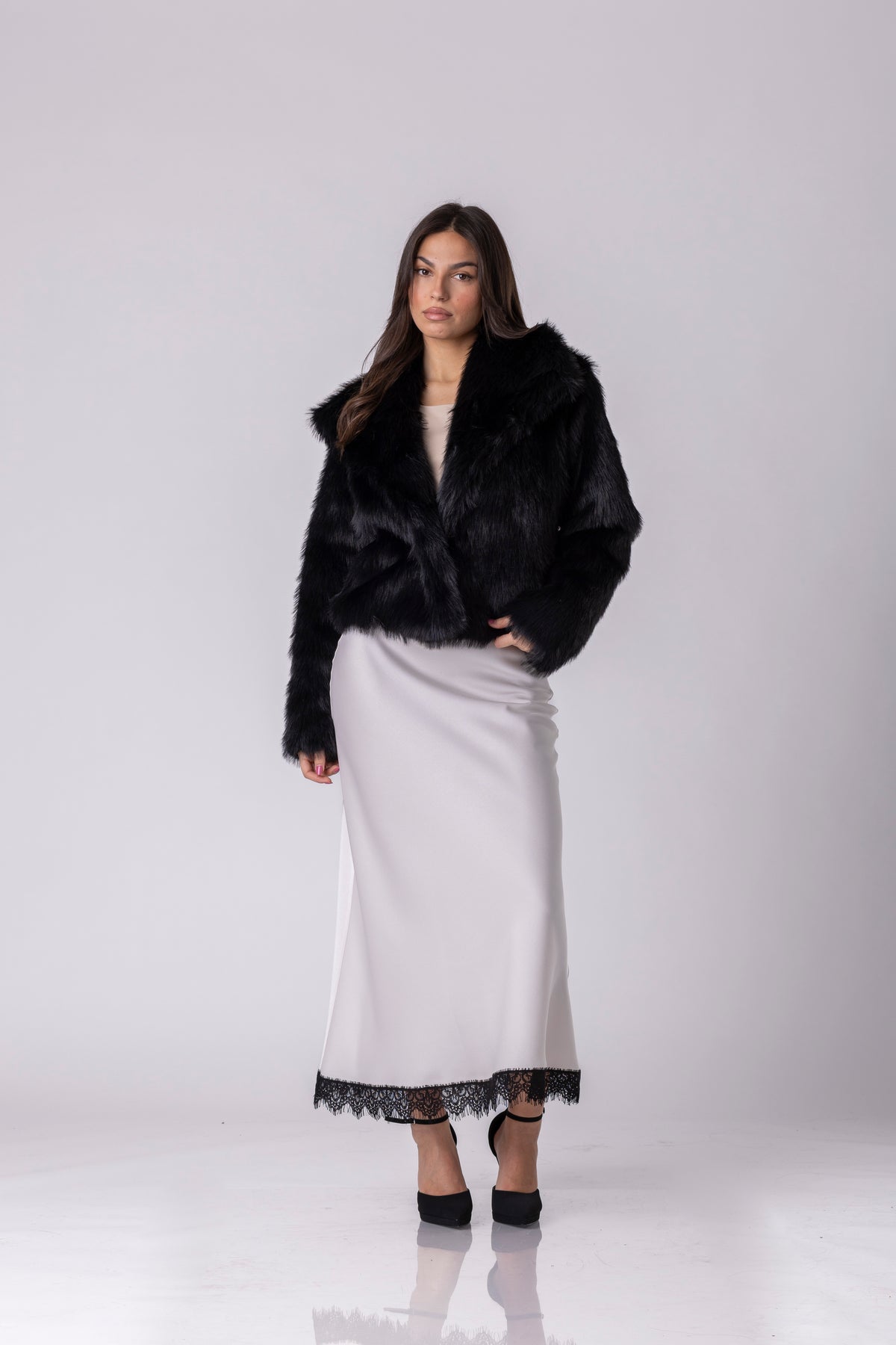 Zavo Short Faux-Fur Coat