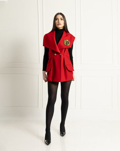 Scarlet Crest Vest
