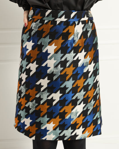 Houndstooth Elegance Skirt