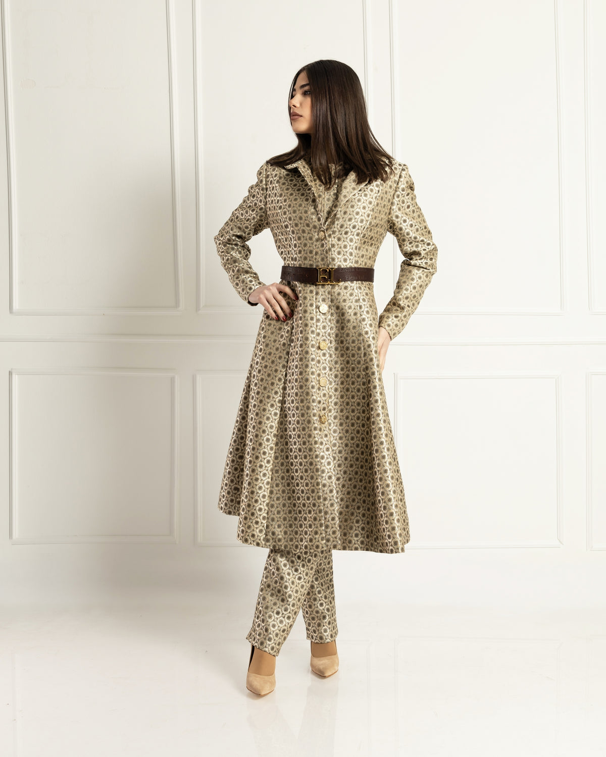 Radiance Brocade Coat