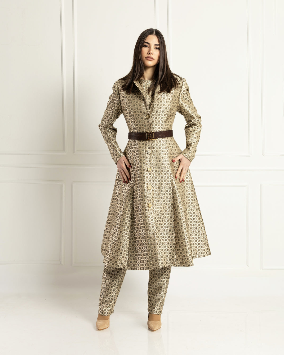 Radiance Brocade Coat