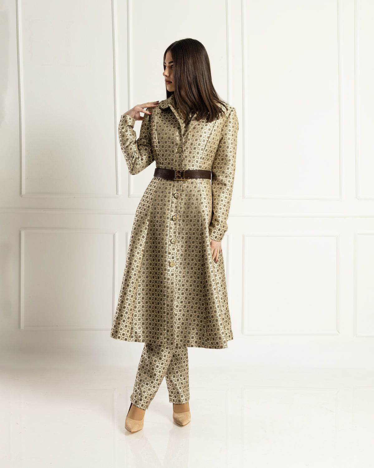 Radiance Brocade Coat