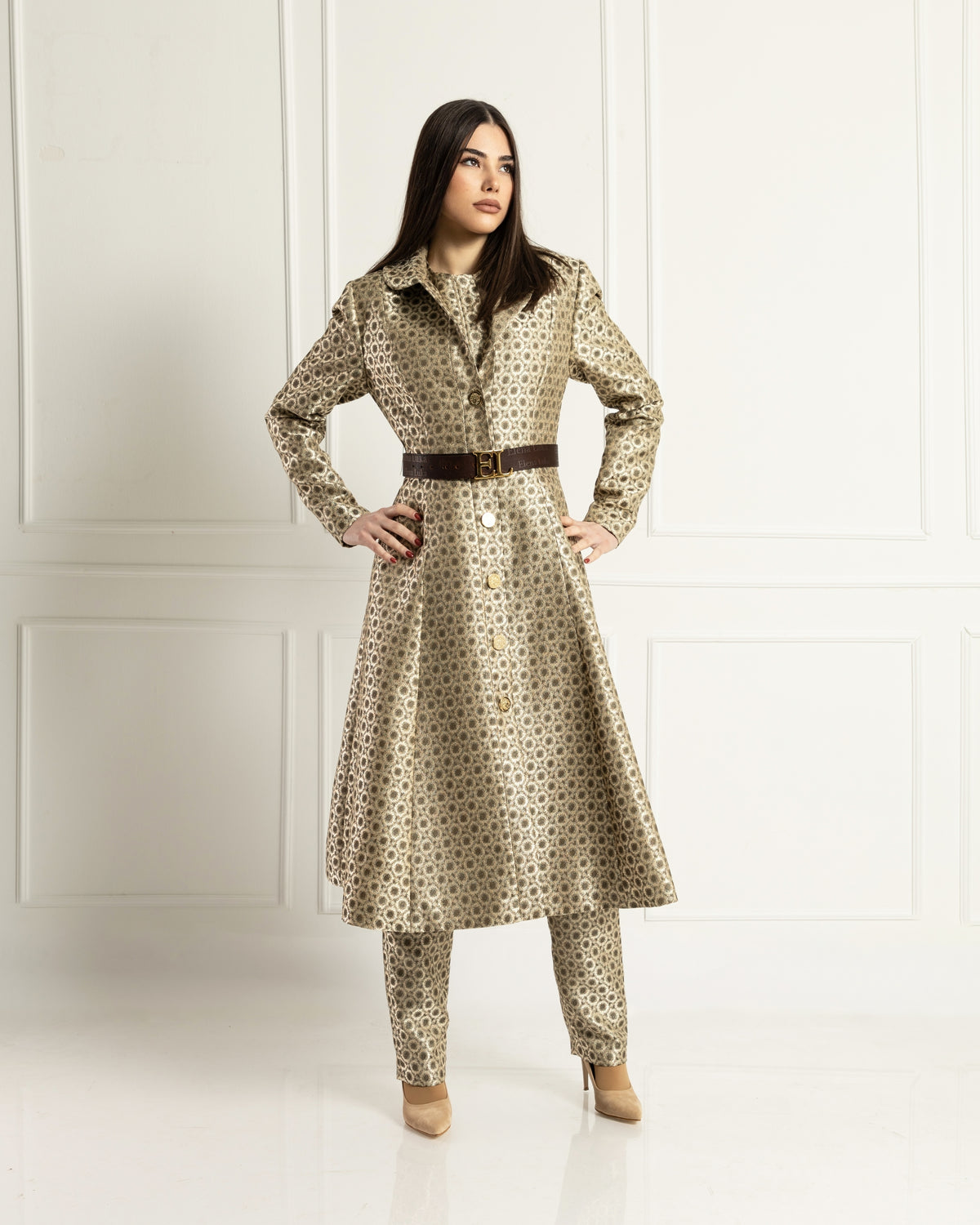 Radiance Brocade Coat