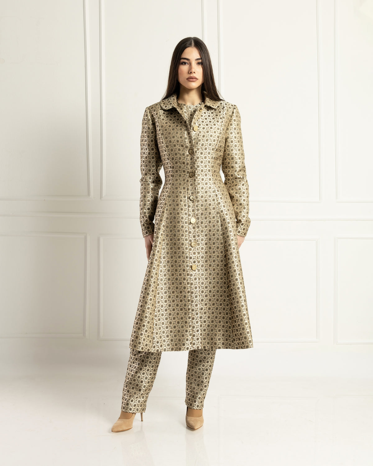 Radiance Brocade Coat