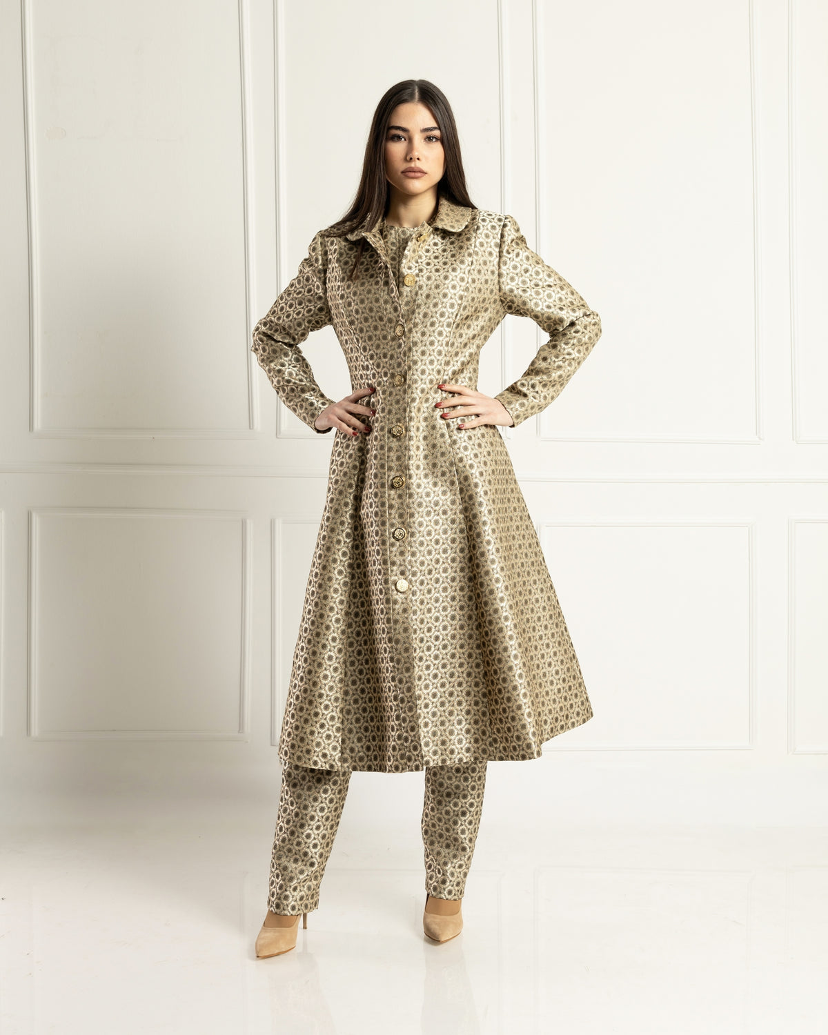 Radiance Brocade Coat