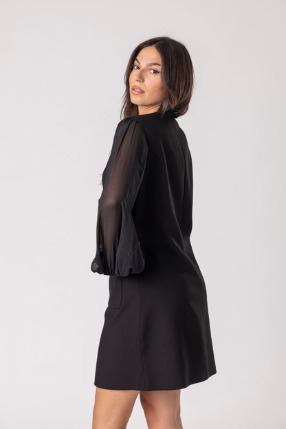 Norell Black Mini Dress
