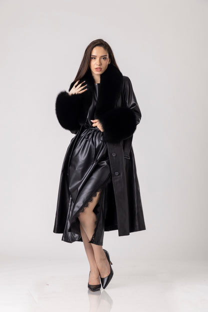 Oxira Leather Coat