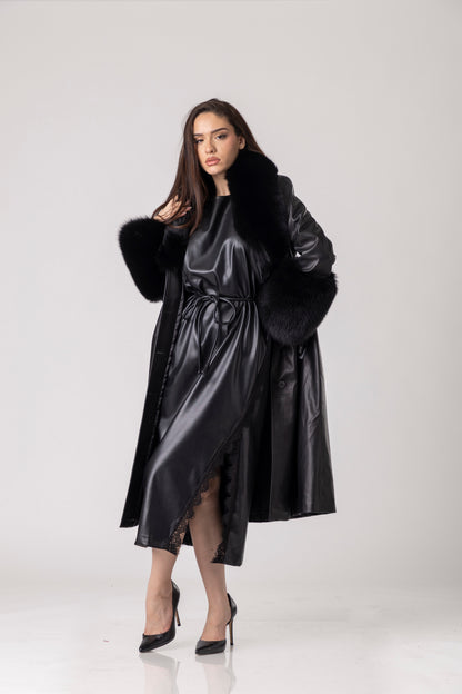 Oxira Leather Coat