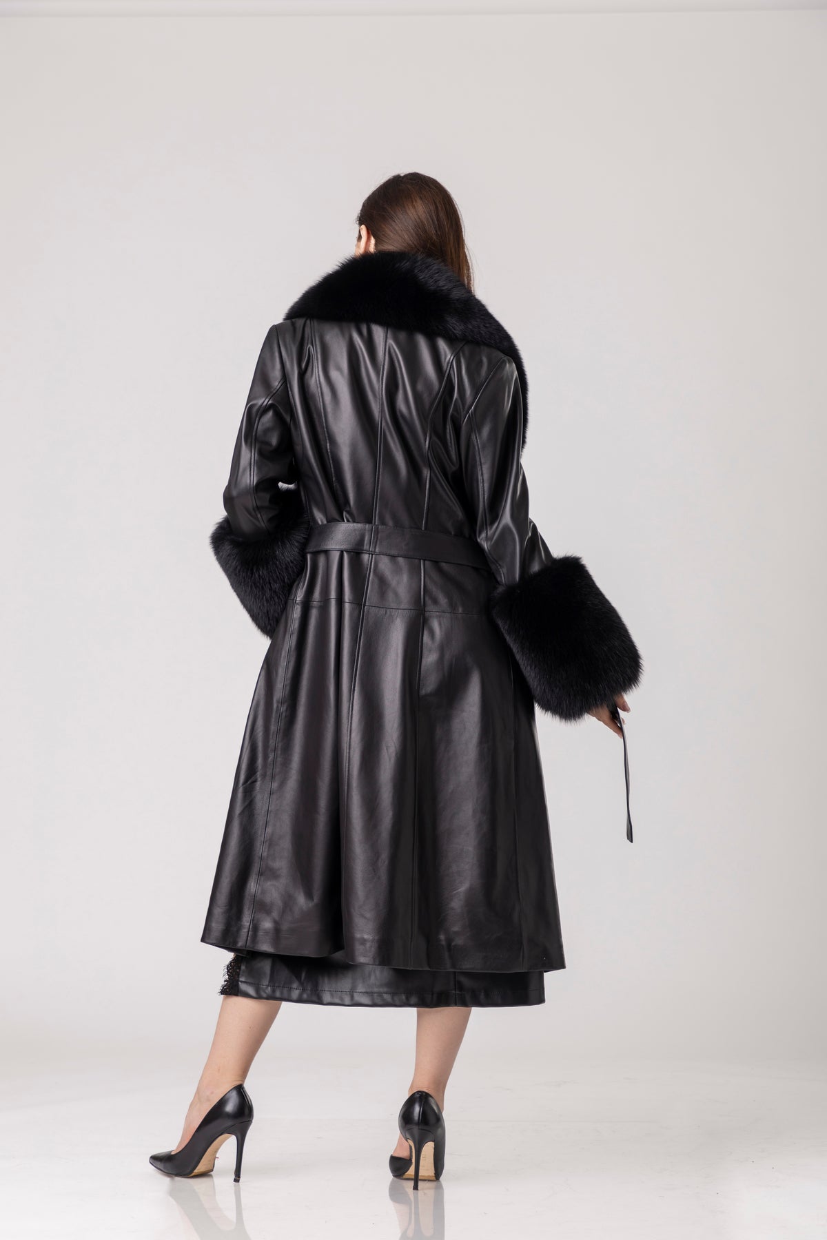 Oxira Leather Coat