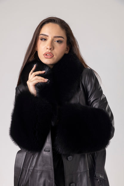 Oxira Leather Coat
