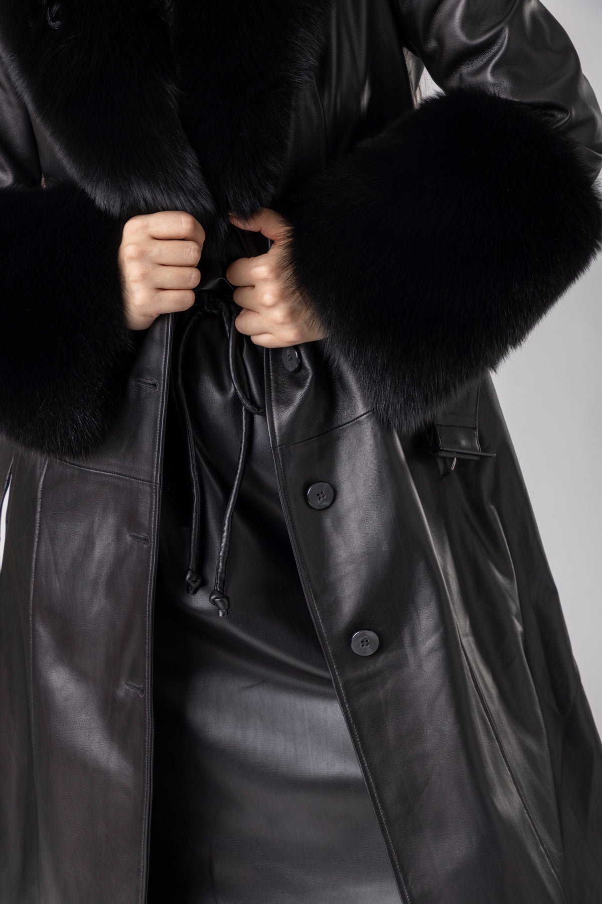 Oxira Leather Coat