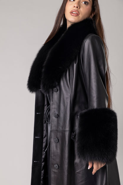 Oxira Leather Coat