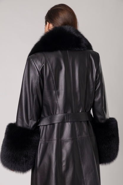 Oxira Leather Coat