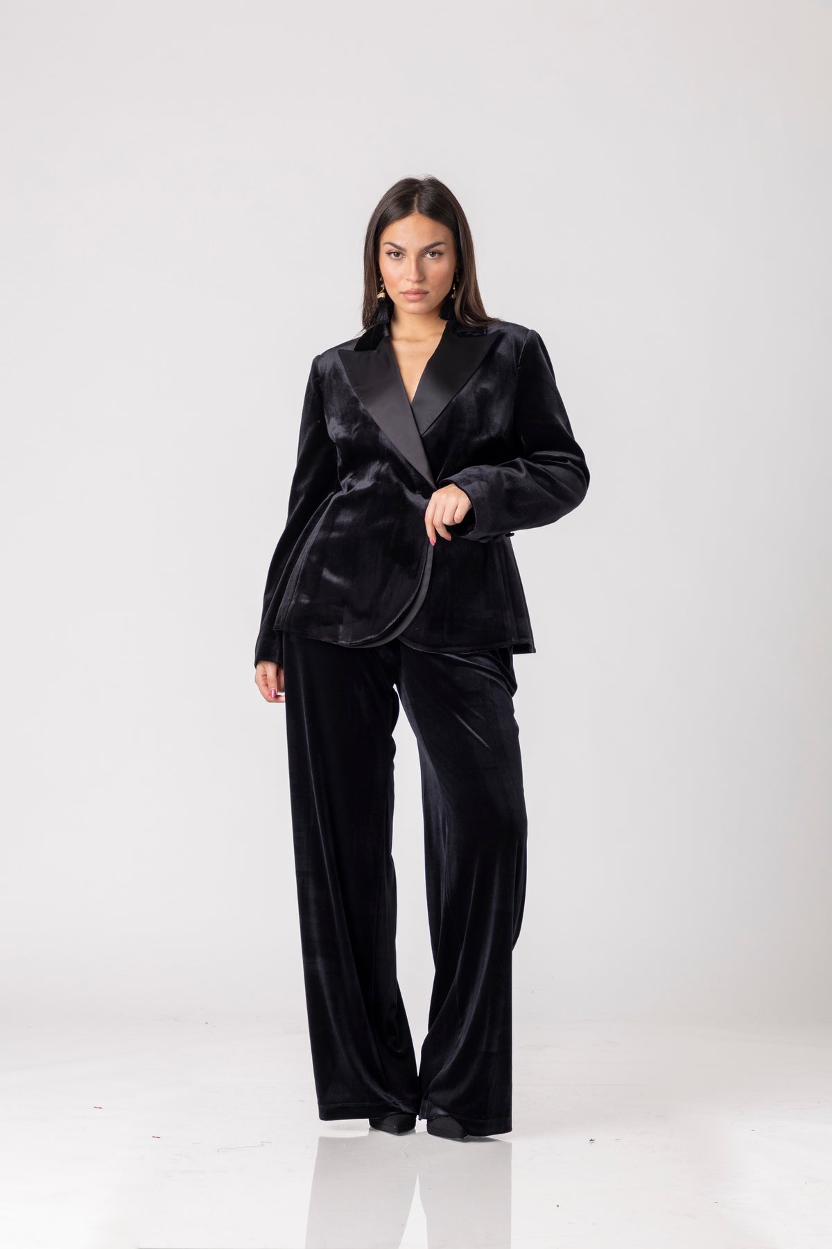 Velour Flow Blazer