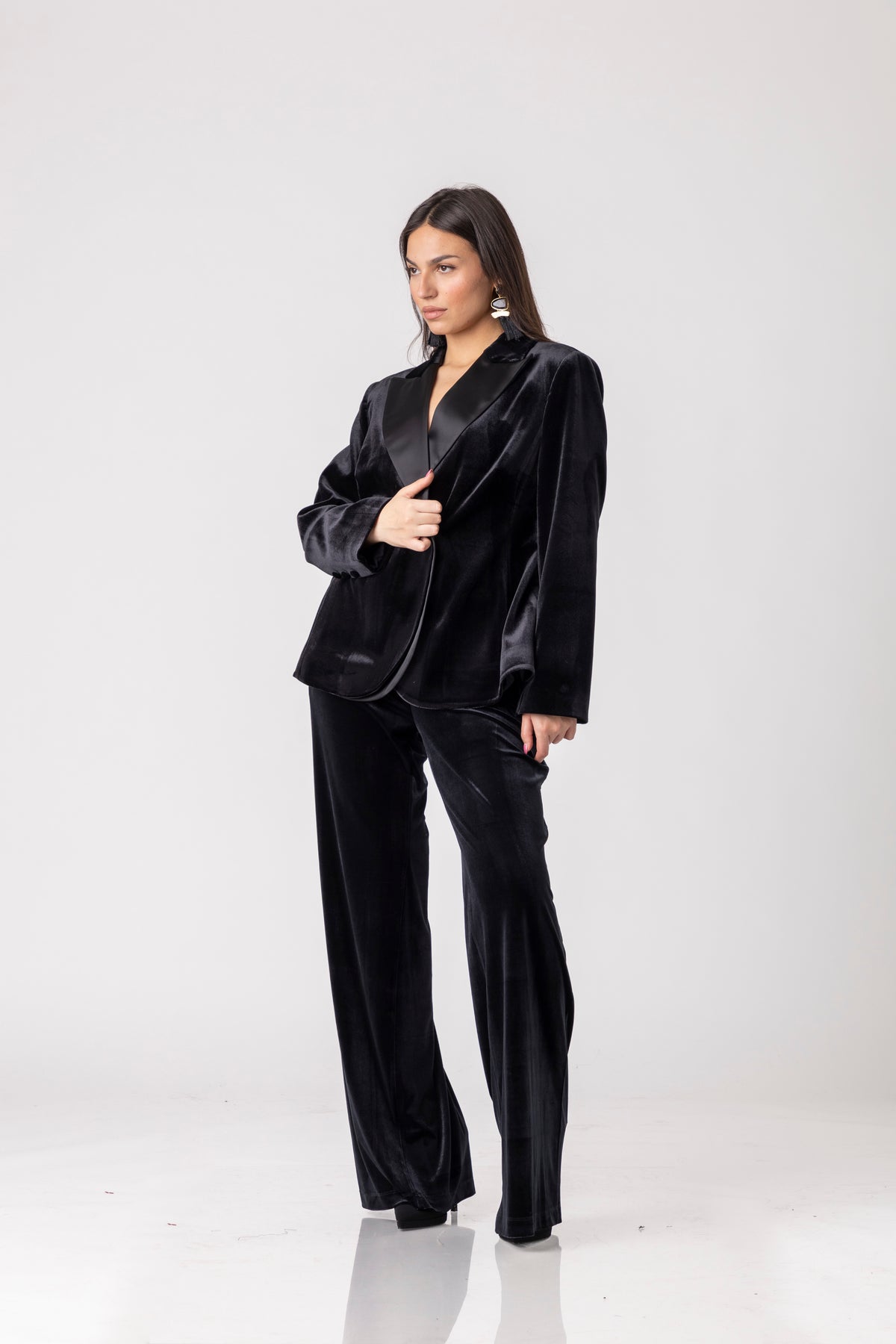 Velour Flow Blazer