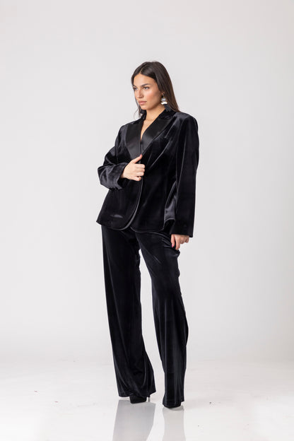 Velour Flow Blazer
